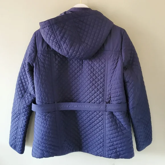 Tommy Hilfiger L Old Money English Cottagecore Equestrian Diamond Quilted Coat - Picture 9 of 11